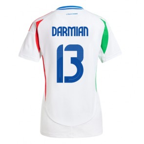 Billiga Italien Matteo Darmian #13 Bortatröja Dam EM 2024 Kortärmad